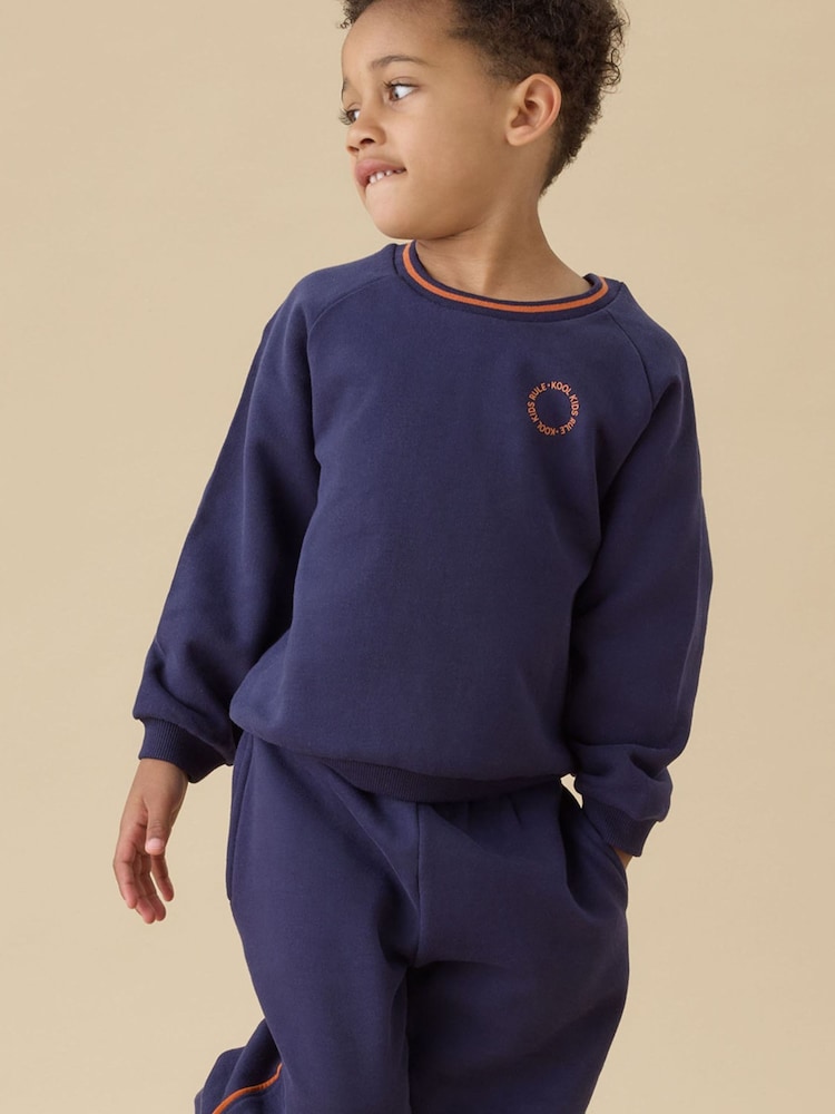 KIDLY by MORI Blue Supersoft Pull Up Joggers - Image 2 of 4