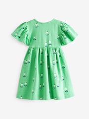 Bright Green Wrap Jersey Dress (3mths-7yrs) - Image 5 of 7
