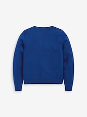Blue Cotton Rich Bow Pocket School Cardigan (3-16yrs) - Image 6 of 11