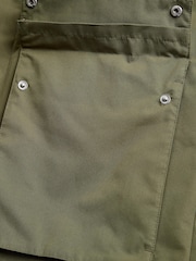 Khaki Green Four Pocket Water Resistant Coat - Image 11 of 13