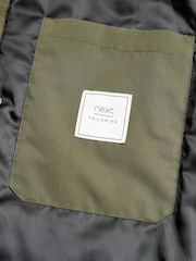 Khaki Green Four Pocket Water Resistant Coat - Image 12 of 13