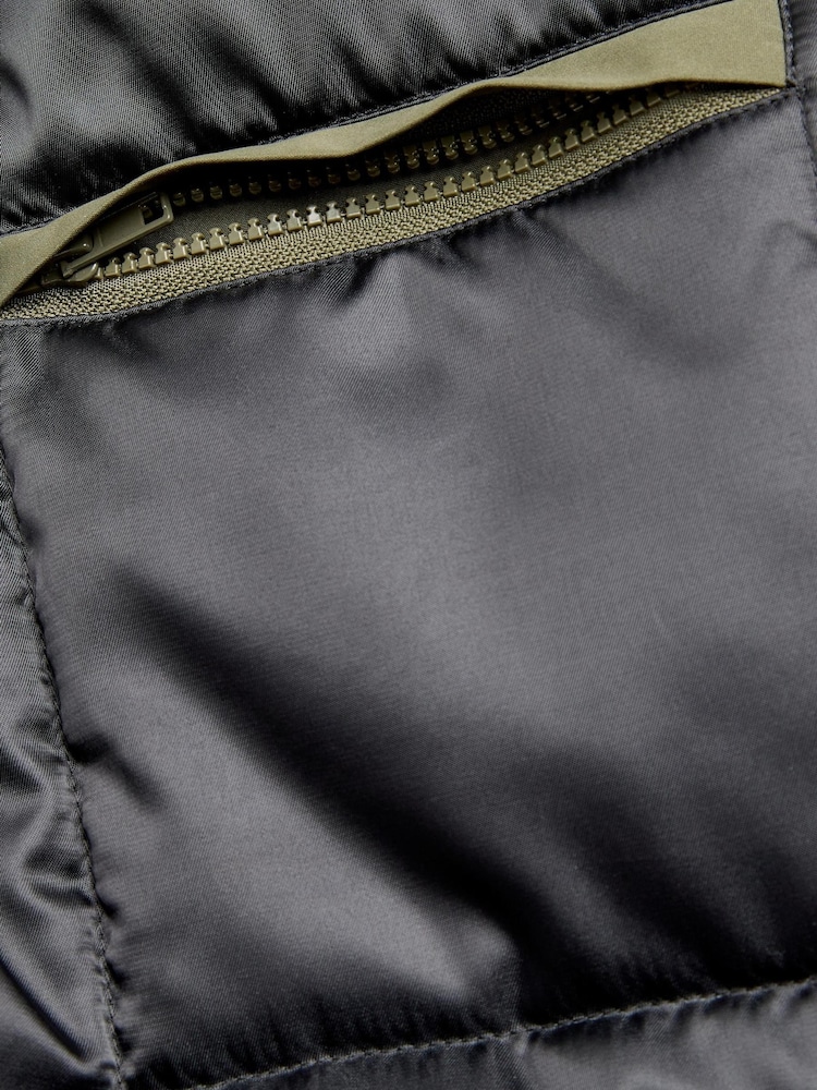 Khaki Green Four Pocket Water Resistant Coat - Image 13 of 13