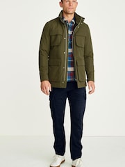 Khaki Green Four Pocket Water Resistant Coat - Image 2 of 13