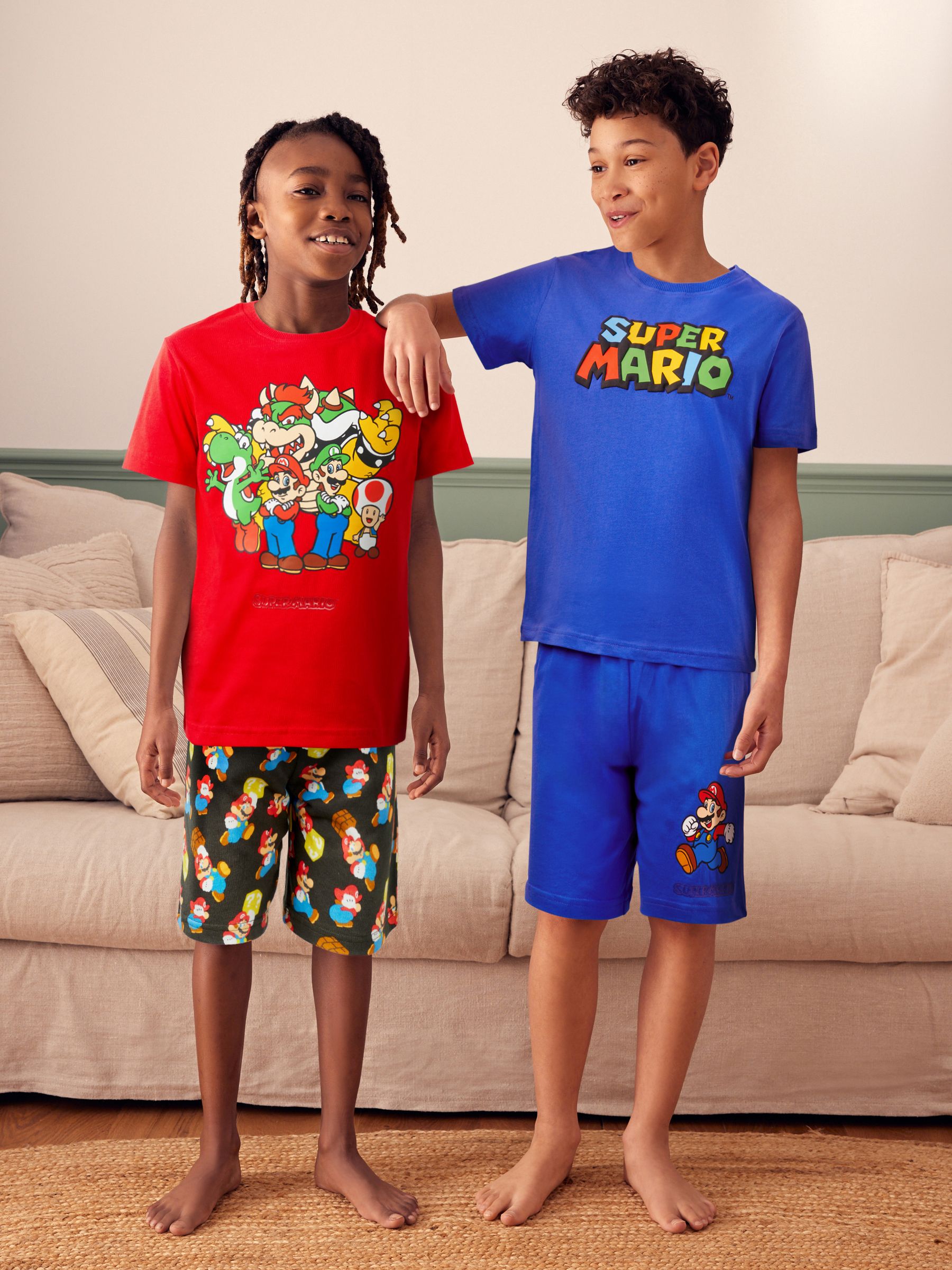 Buy Blue Red Super Mario Short Pyjamas 2 Pack 3 16yrs from Next Luxembourg