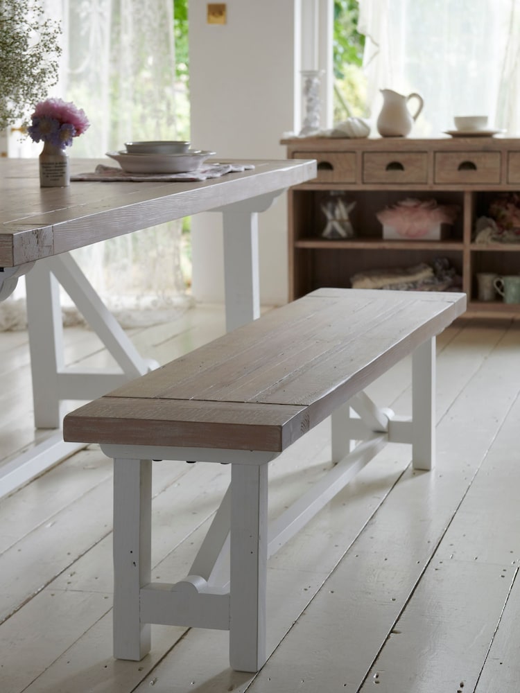 Shabby Chic by Rachel Ashwell® Reclaimed Pine Loretta Bench - Image 1 of 7