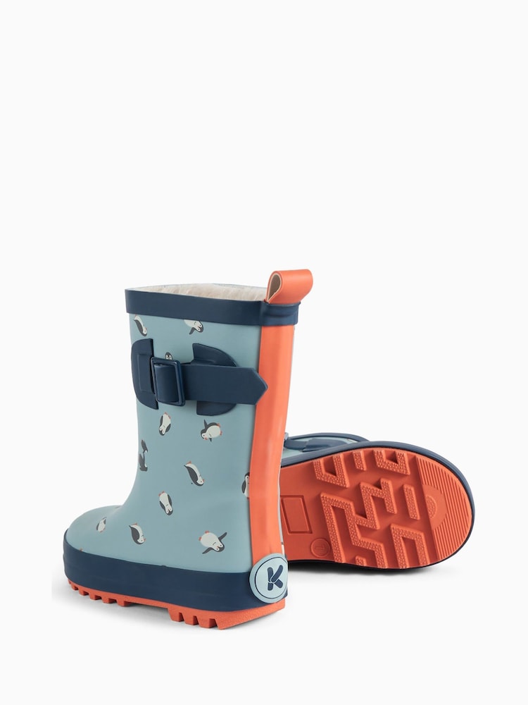 KIDLY by MORI Blue Long Wellies - Image 3 of 3 KIDLY by MORI Blue Long Wellies - Image 3 of 3