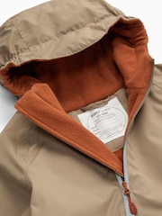 Sand Cream - KIDLY by MORI Supersoft Fleece Lined Puddlesuit - Imagen 3 de 4