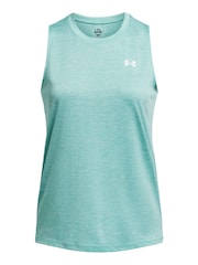 Under Armour Turquoise Blue Tech Twist Tank - Image 3 of 4