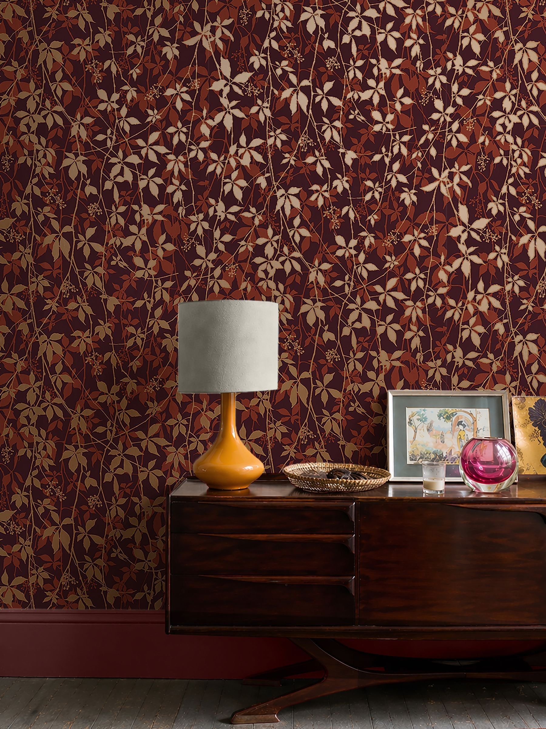 Clarissa Hulse Virginia Creeper Russet & Copper Wallpaper - Image 3