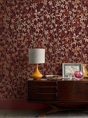 Clarissa Hulse Russet  Copper Virginia Creeper 10M Wallpaper - Image 1 of 3