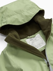 KIDLY by MORI Green Supersoft Fleece Lined Puddlesuit - Image 3 of 4