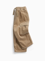KIDLY by MORI Brown Supersoft Barrel Leg Corduroy Trousers - Image 2 of 2