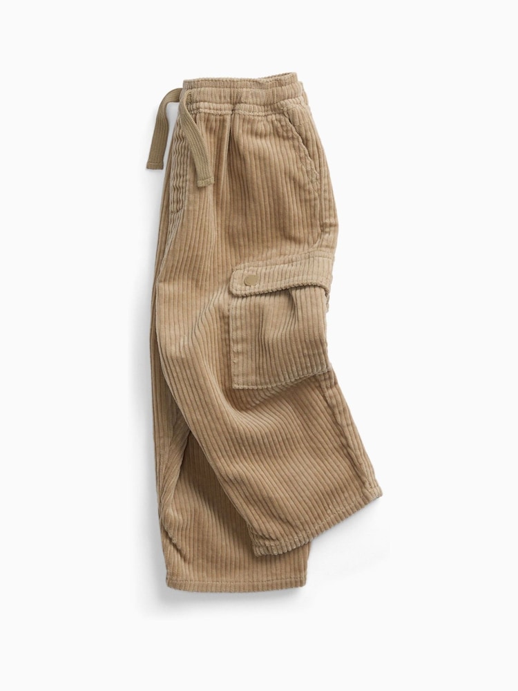 KIDLY by MORI Brown Supersoft Barrel Leg Corduroy Trousers - Image 2 of 2 KIDLY by MORI Brown Supersoft Barrel Leg Corduroy Trousers - Image 2 of 2