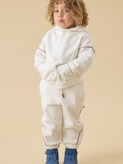 KIDLY by MORI Cream Supersoft Oversized Joggers - Image 1 of 5