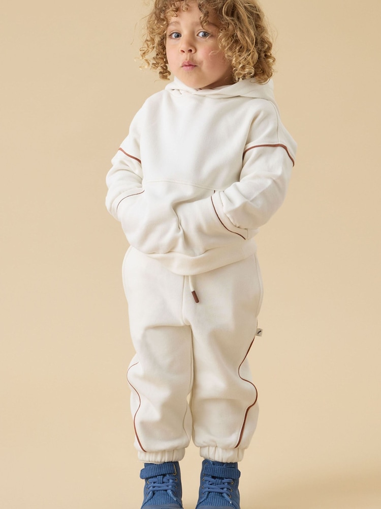 KIDLY by MORI Cream Supersoft Oversized Joggers - Image 1 of 5 KIDLY by MORI Cream Supersoft Oversized Joggers - Image 1 of 5