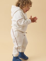 KIDLY by MORI Cream Supersoft Oversized Joggers - Image 2 of 5