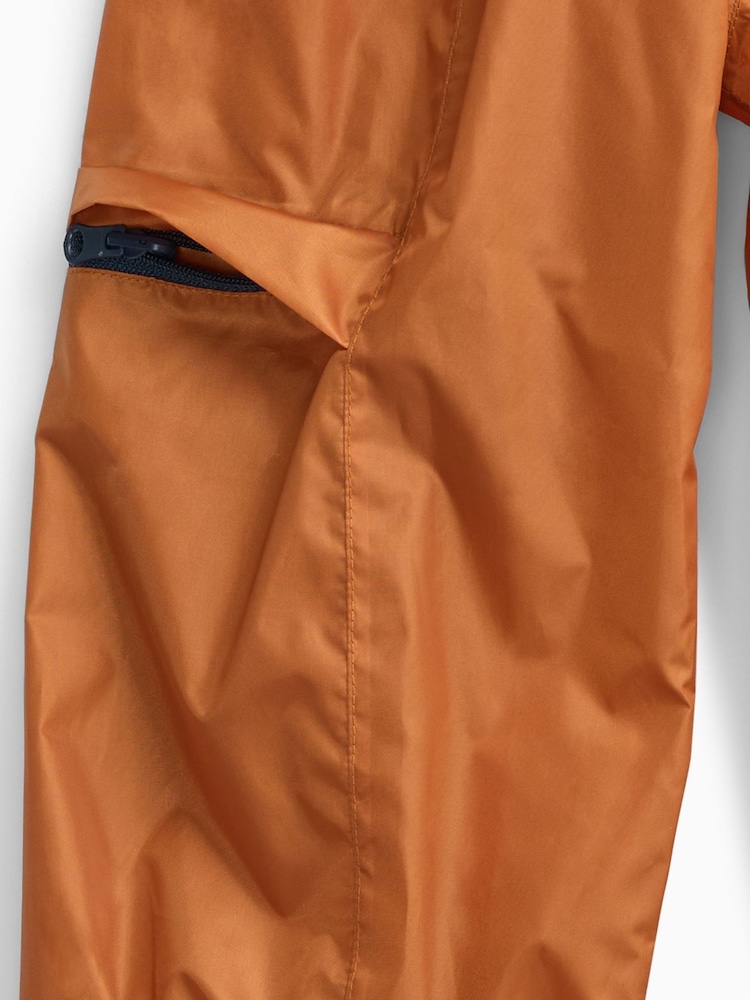 KIDLY by MORI Orange Packaway Jacket and Trouser Set - Image 2 of 2 KIDLY by MORI Orange Packaway Jacket and Trouser Set - Image 2 of 2
