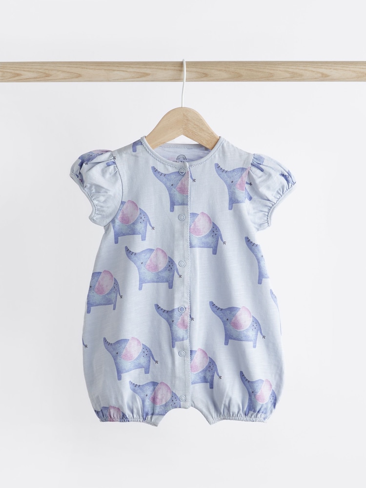 Pink/Blue character Baby Rompers 3 Pack - Image 2 of 9