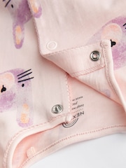 Pink/Blue character Baby Rompers 3 Pack - Image 8 of 9