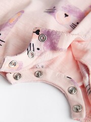 Pink/Blue character Baby Rompers 3 Pack - Image 9 of 9
