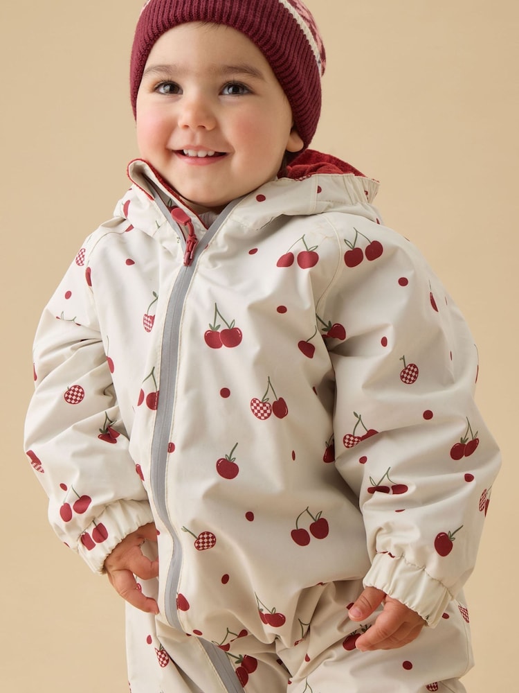 Rosa - KIDLY by MORI Supersoft Fleece Lined Puddlesuit - Imagen 2 de 5