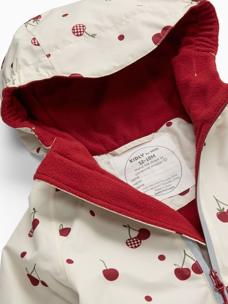 Rosa - KIDLY by MORI Supersoft Fleece Lined Puddlesuit - Imagen 5 de 5