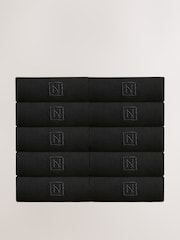 Black Logo 10 Pack Embroidered Lasting Fresh Socks - Image 1 of 3