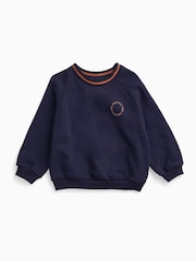 KIDLY by MORI Blue Supersoft Jersey Sweatshirt - Image 3 of 4
