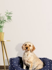 FatFace Blue Spotty Bees Deluxe Slumber Dog Bed - Image 1 of 3
