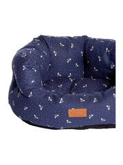 FatFace Blue Spotty Bees Deluxe Slumber Dog Bed - Image 3 of 3