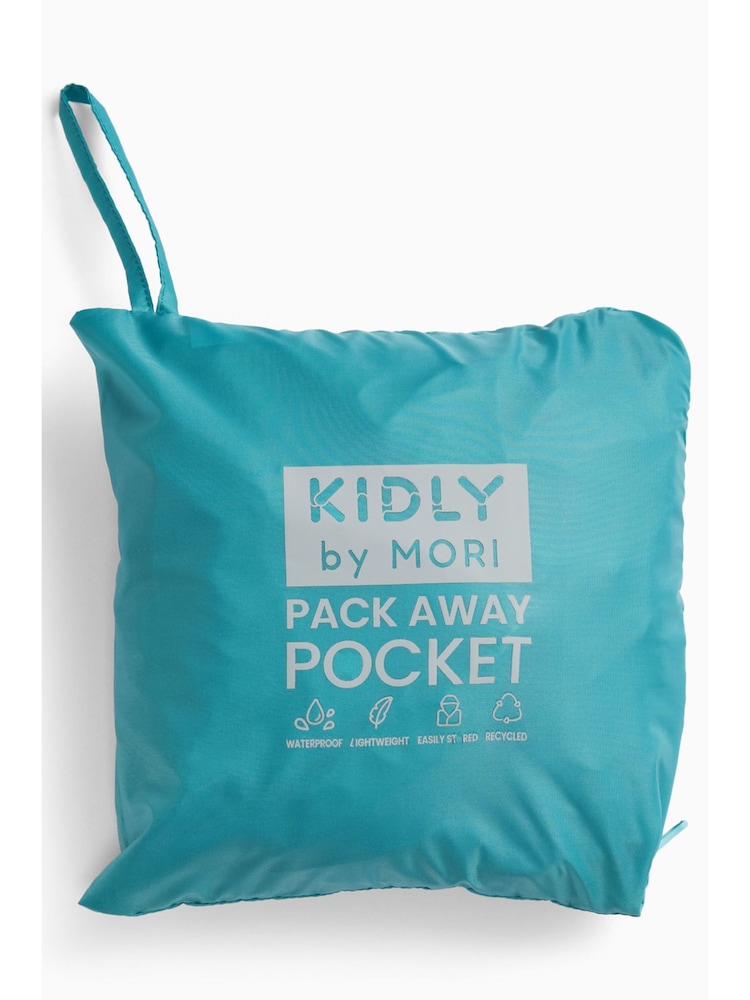 Blau - KIDLY by MORI Packaway Puddlesuit - Bild 2 von 4 Blau - KIDLY by MORI Packaway Puddlesuit - Bild 2 von 4