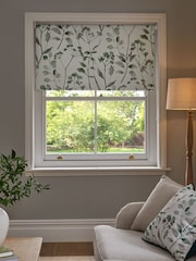 Green Ready Made Blackout Roller Blind Isla Floral - Image 4 of 9