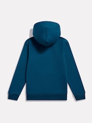 New Balance Ocean Blue Brush Back Small Logo Zip Hoodie - Image 2 of 3