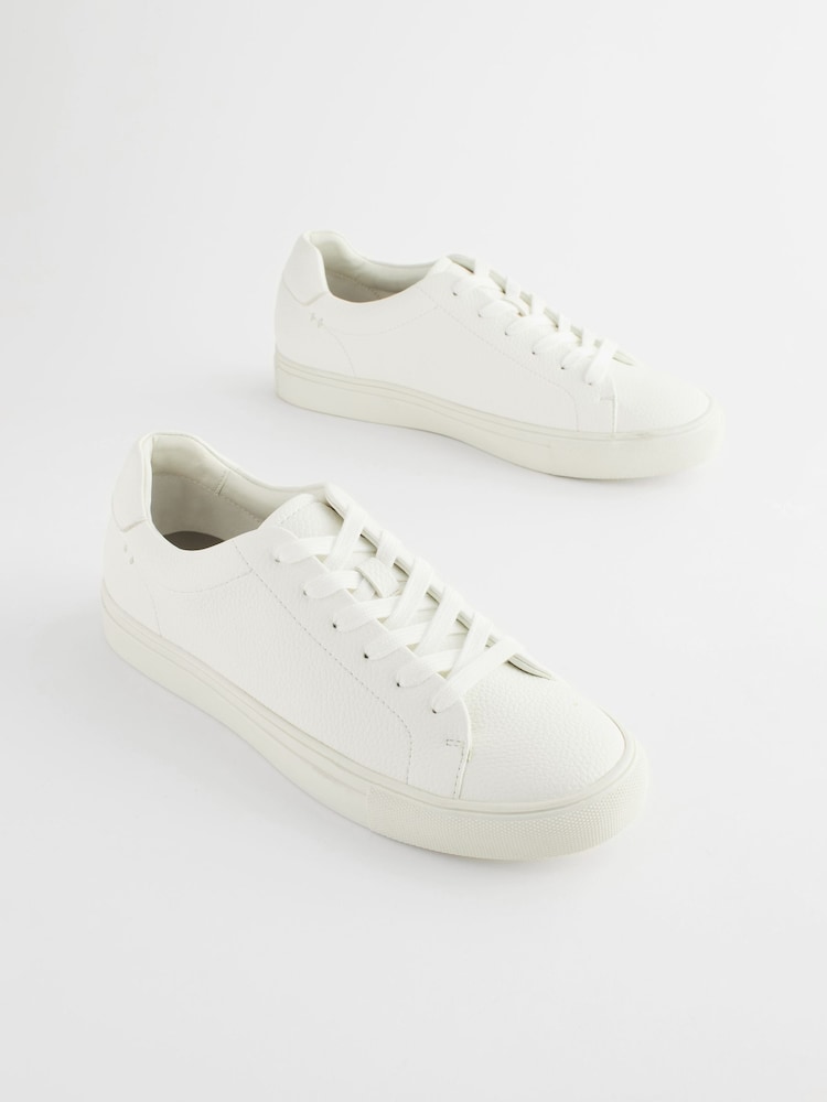 White Minimal Trainers - Image 1 of 5
