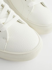White Minimal Trainers - Image 4 of 5