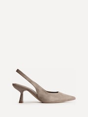 Linzi Brown Alisa Wide Fit Slingback Court Heels - Image 2 of 5