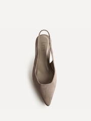 Linzi Brown Alisa Wide Fit Slingback Court Heels - Image 4 of 5