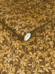 Clarissa Hulse Ochre  Gold Virginia Creeper 10M Wallpaper - Image 3 of 3