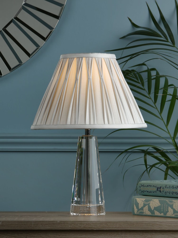 Laura Ashley Clear Blake Cut Glass Crystal Obeliskl Table Small Lamp Base - Image 2 of 5 Laura Ashley Clear Blake Cut Glass Crystal Obeliskl Table Small Lamp Base - Image 2 of 5