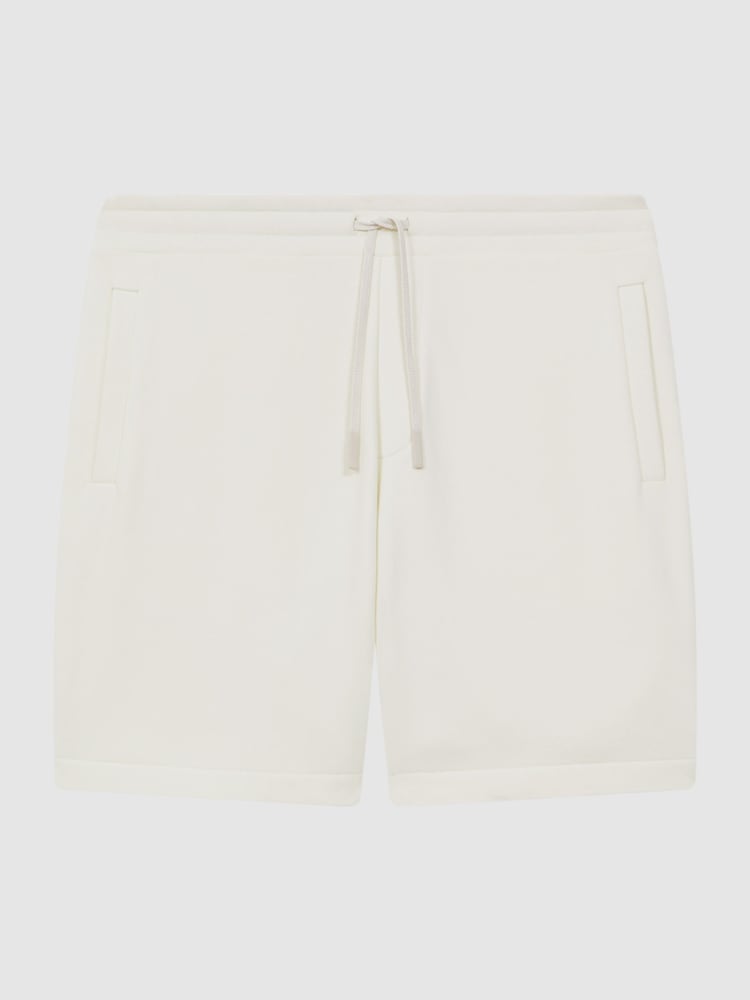 Reiss Ecru Brancaster Cotton Drawstring Shorts - Image 2 of 5