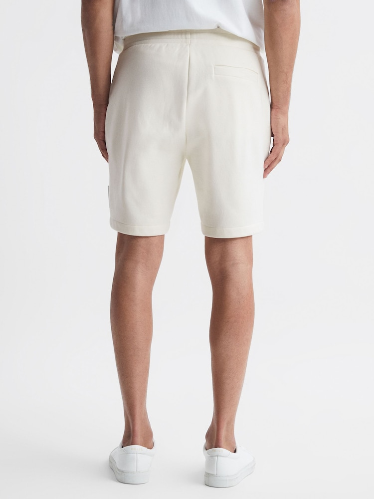 Reiss Ecru Brancaster Cotton Drawstring Shorts - Image 5 of 5