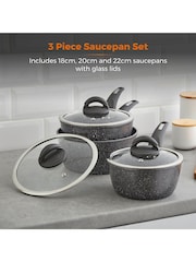 Tower 3 Piece Clear Forged Pan Set - Image 3 of 12