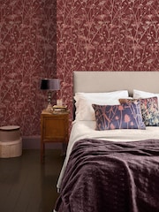 Clarissa Hulse Madder  Pewter Wild Chervil 10M Wallpaper - Image 1 of 3