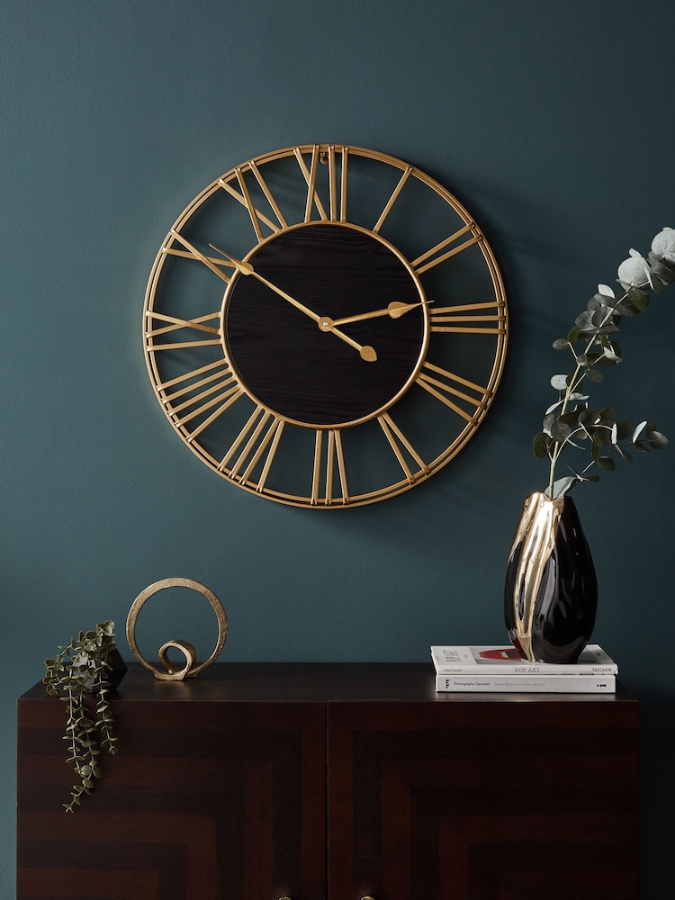 Gold Farringdon Wall Clock - Image 1 of 5