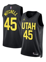 Nike Black Utah Jazz Jordan Statement Edition Swingman Jersey - Donovan Mitchell Unisex - Image 1 of 3
