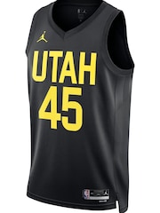 Nike Black Utah Jazz Jordan Statement Edition Swingman Jersey - Donovan Mitchell Unisex - Image 2 of 3