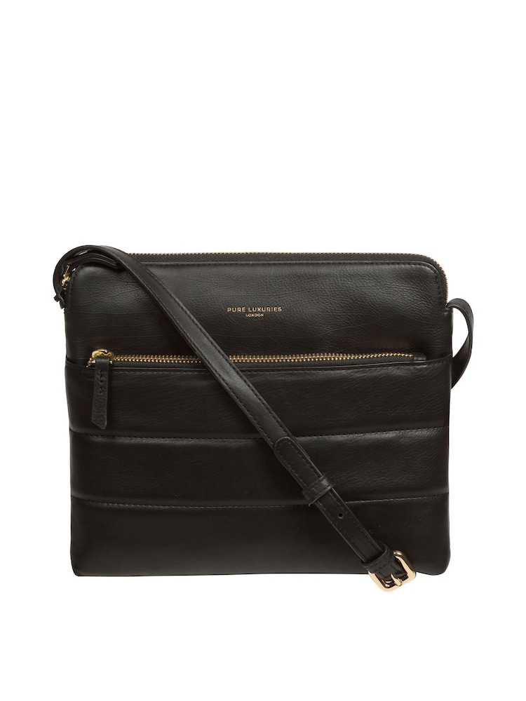 Pure Luxuries London Finola Nappa Leather Cross-Body Bag - Image 1 of 7