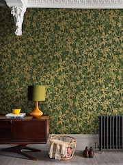 Clarissa Hulse Basil  Gold Virginia Creeper 10M Wallpaper - Image 1 of 3