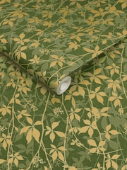 Clarissa Hulse Basil  Gold Virginia Creeper 10M Wallpaper - Image 3 of 3