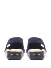 Pavers Blue Ladies Stretch Sandals - Image 3 of 6